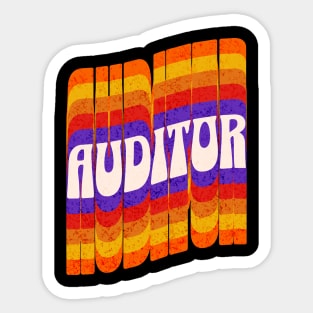 Auditor - Retro Font Sticker